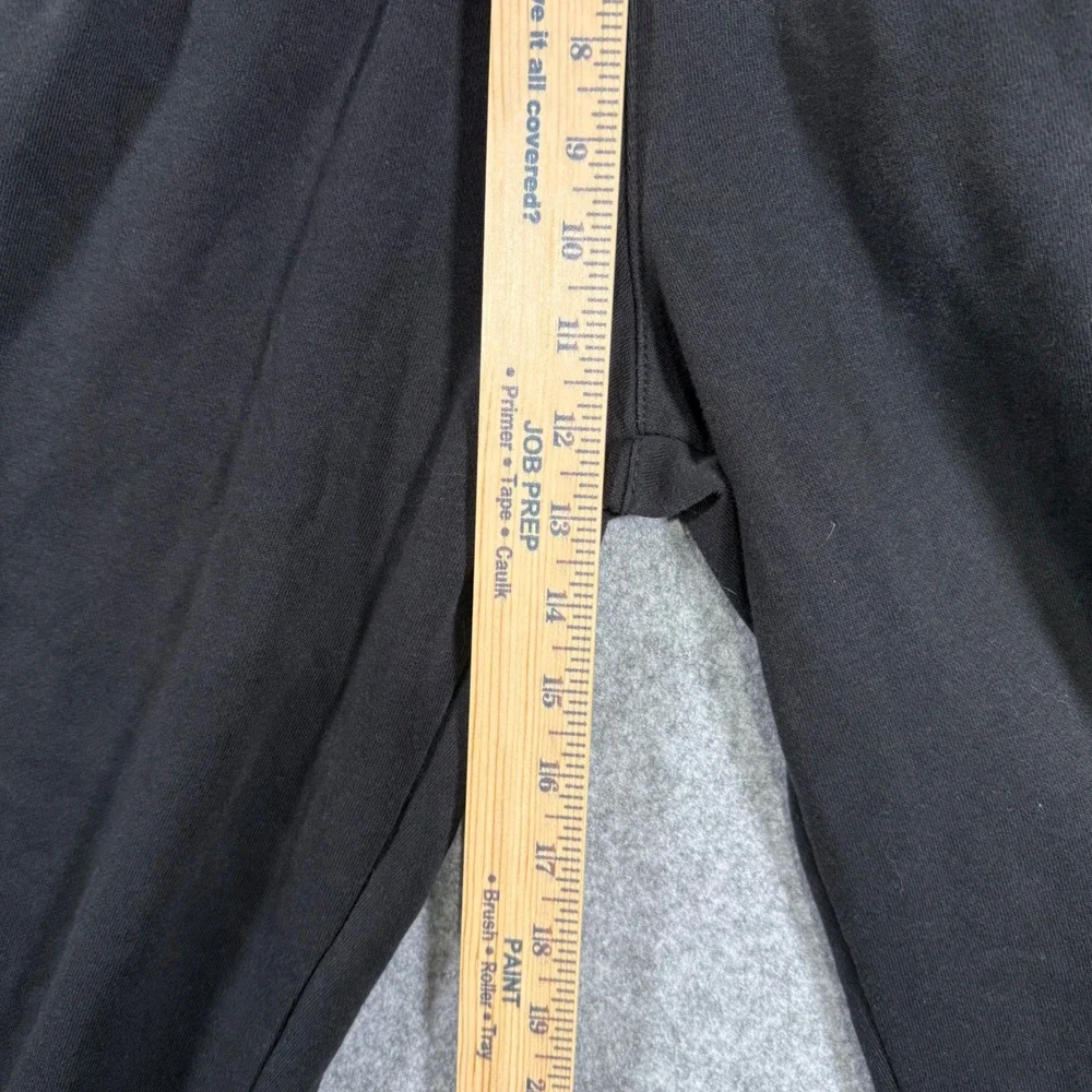 Adidas Jogger Pants Men Large Black 3-Stripe Fleece Regular Fit AK5926
